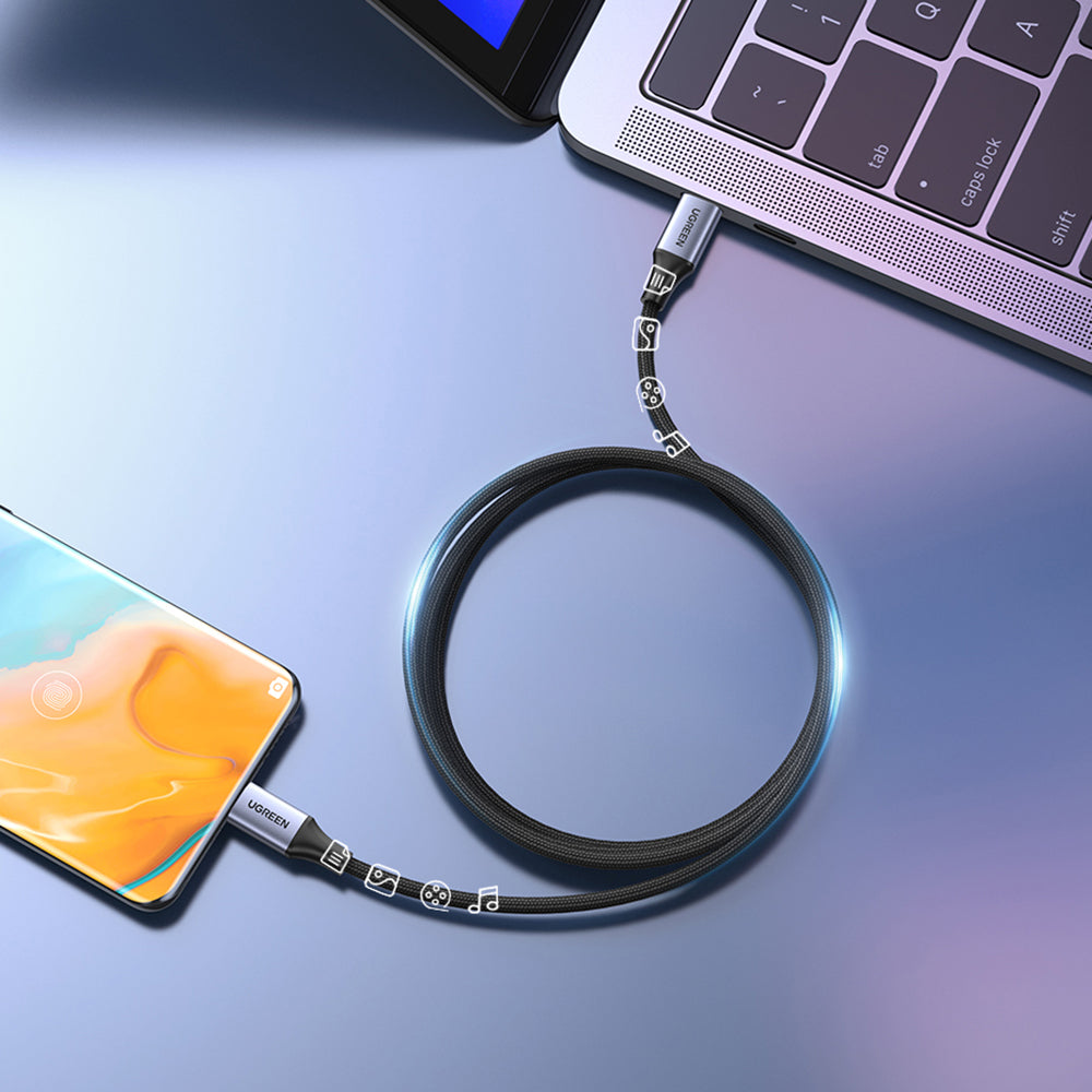 USB-C Daten- und Ladekabel - USB-C UGREEN US535, 240W, 1m, Grau