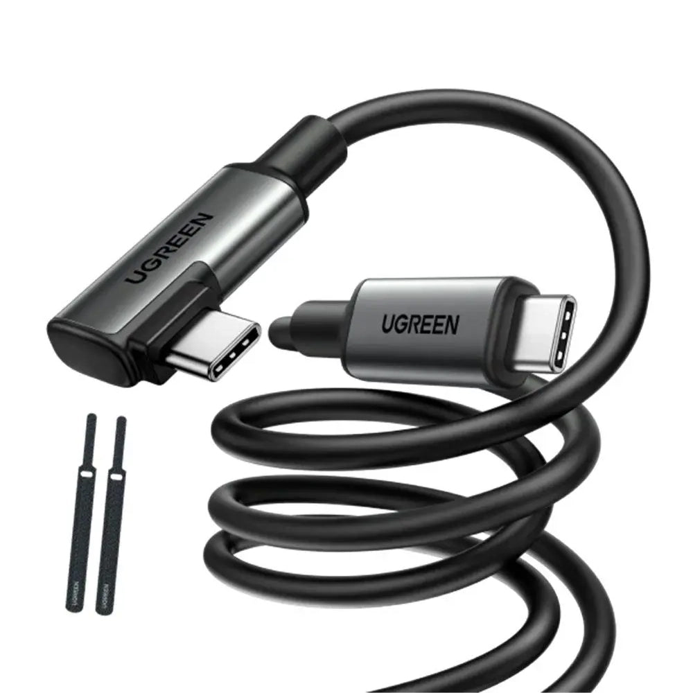 Daten- und Ladekabel USB-C - USB-C UGREEN US551 (90629) Angled, 60W, 5m, Schwarz