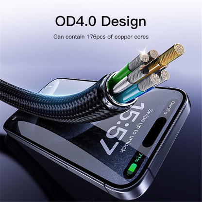 USB-C Daten- und Ladekabel - USB-C Yesido CA181, 60W, 1.2m, Schwarz