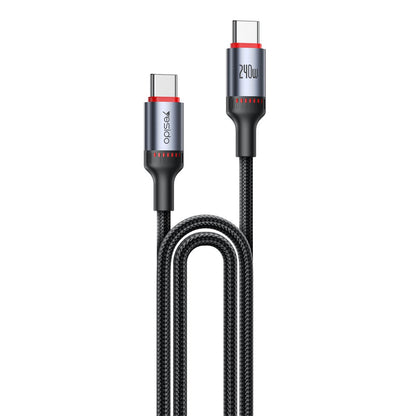 USB-C Daten- und Ladekabel - USB-C Yesido CA185, 240W, 1.2m, Schwarz