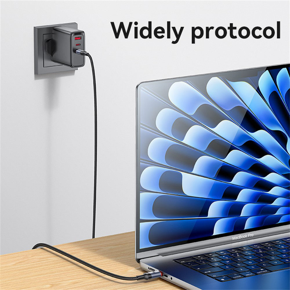 USB-C Daten- und Ladekabel - USB-C Yesido CA186, 240W, 2m, Schwarz