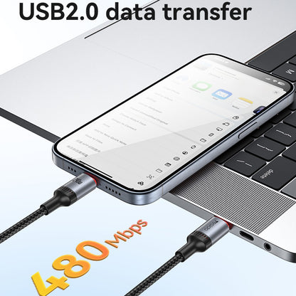 USB-C Daten- und Ladekabel - USB-C Yesido CA186, 240W, 2m, Schwarz