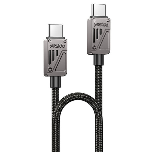 USB-C Daten- und Ladekabel - USB-C Yesido CA196, 60W, 1.2m, Schwarz