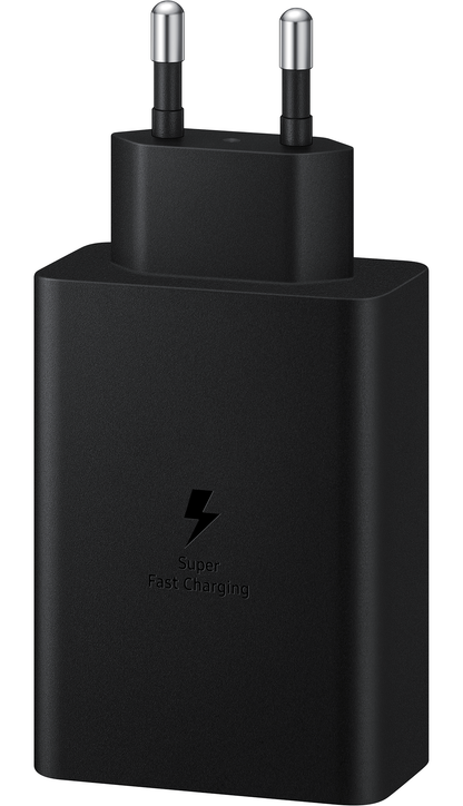 Samsung Trio Network Charger, 65W, 3.5A, 1 x USB-A - 2 x USB-C, Black EP-T6530NBEGEU