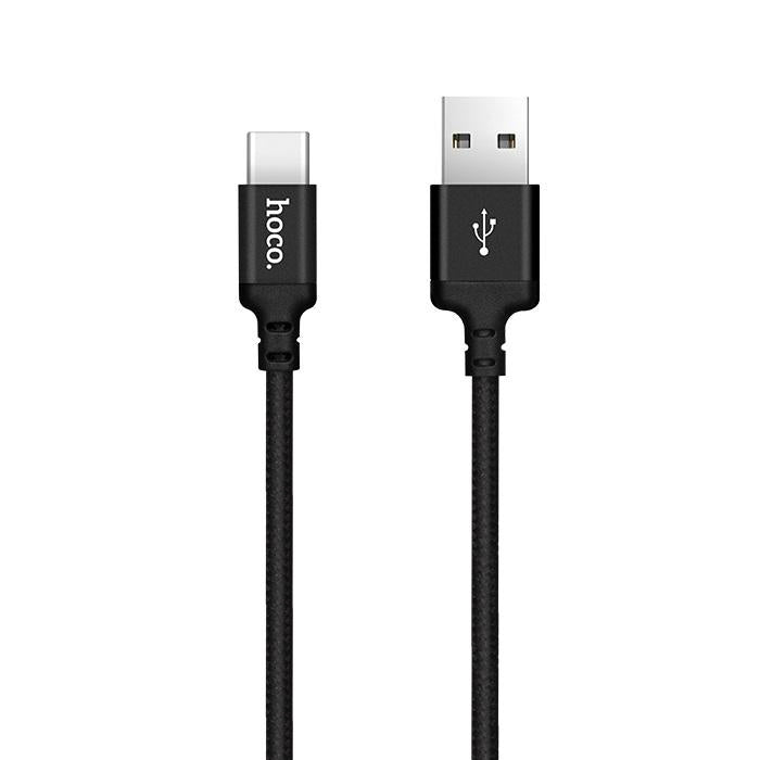 Daten- und Ladekabel USB-A - USB-C HOCO X14 Times, 18W, 2m, Schwarz