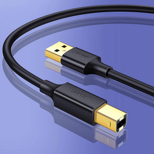 Drucker Kabel UGREEN US135, USB-A - USB-B, 5m, Schwarz