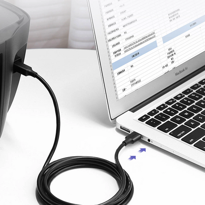 Drucker Kabel UGREEN US135, USB-A - USB-B, 5m, Schwarz