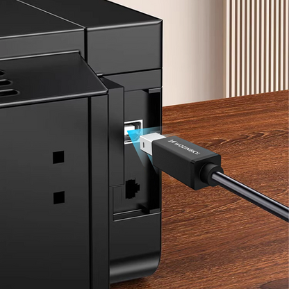 Druckerkabel WZK WKDDY2S, USB-C - USB-B, 2m, Schwarz