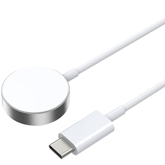 Kabelloses Ladegerät BWOO WL-18 für Apple Watch Series, USB-C, Weiß