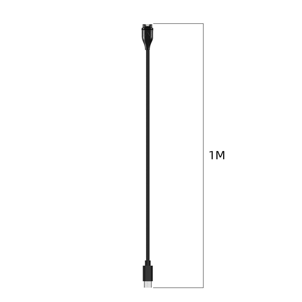 Ladekabel Techsuit TGC2 für Garmin Watch Fenix / vivoactive Serie, USB-C, Schwarz
