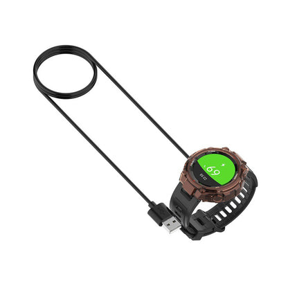 Ladekabel Techsuit THA2 für Amazfit Watch Series, USB-A, Schwarz