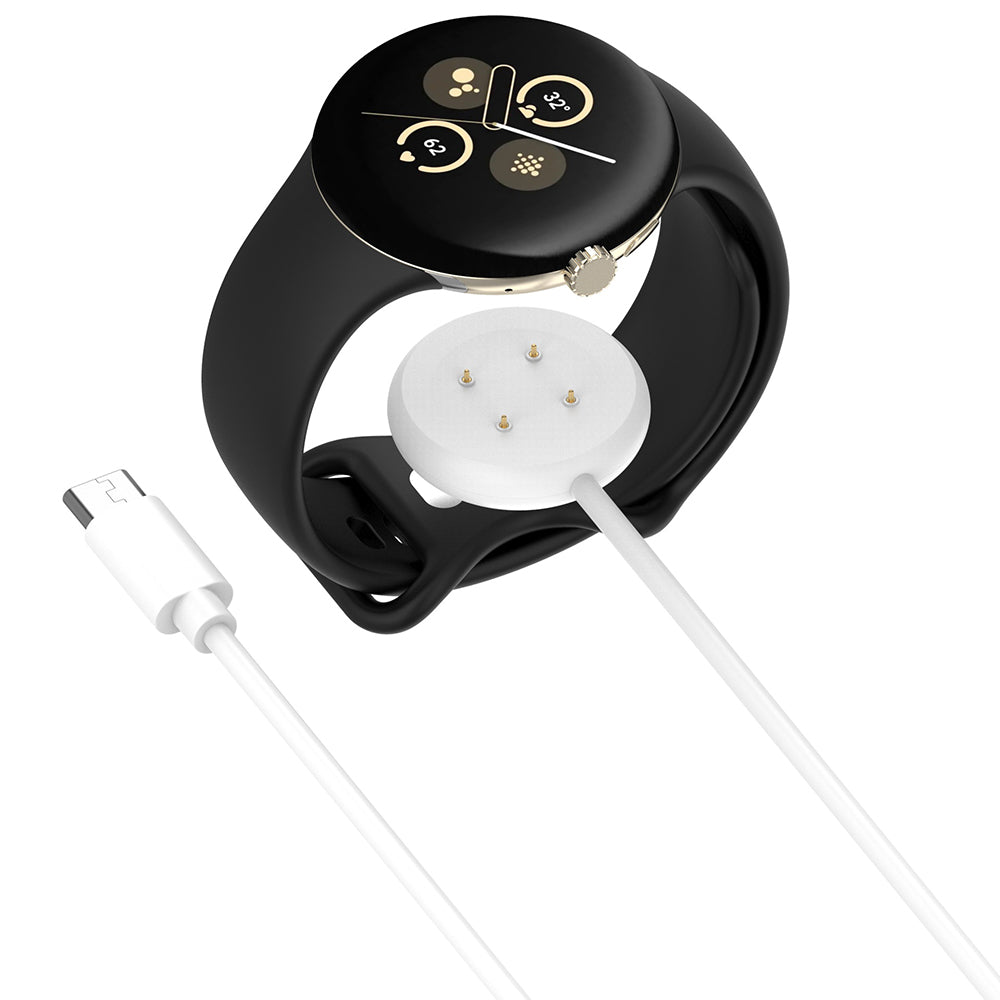 Ladekabel Techsuit THC5 für Google Pixel Watch 3 45mm / Watch 3 41mm, USB-C, Weiß
