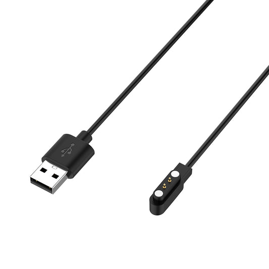 Ladekabel Techsuit TXC4 für Oneplus Nord Watch / Haylou Bling LS12 / RT LS05S, USB-A, Schwarz