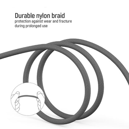 USB-A Charging Cable - Lightning / microUSB / USB-C ColorWay CW-CBU3003, 20W, 1.2m, Gray