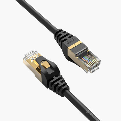 Orico Netzwerkkabel PUG-C7, UTP, Cat7, 1m, Schwarz