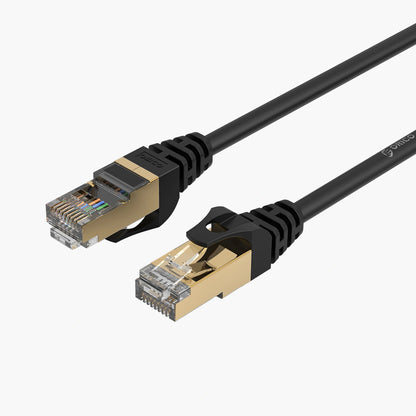 Orico Netzwerkkabel PUG-C7, UTP, Cat7, 1m, Schwarz