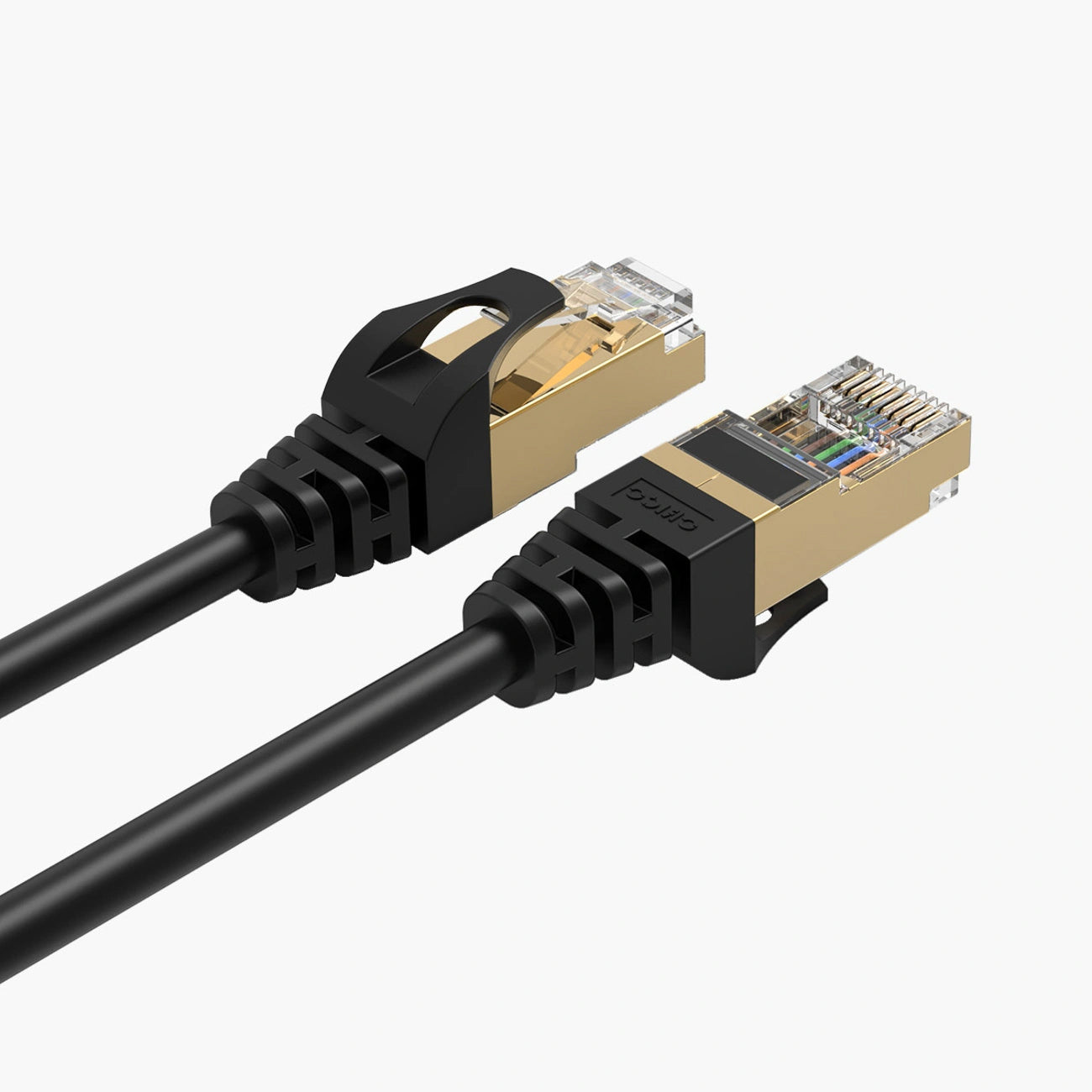 Orico Netzwerkkabel PUG-C7, UTP, Cat7, 1m, Schwarz