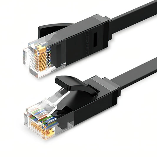 UGREEN NW102 Flat Network Cable, UTP, Cat6, 2m, Black