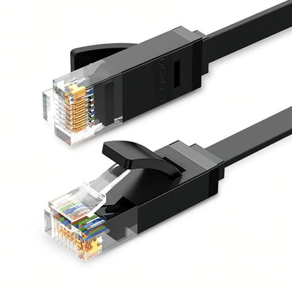 UGREEN NW102 Flat Netzwerkkabel, UTP, Cat6, 3m, Schwarz