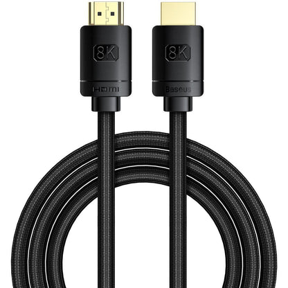 Baseus High Definition Videokabel, HDMI - HDMI, 8K, 2m, Schwarz CAKGQ-K01