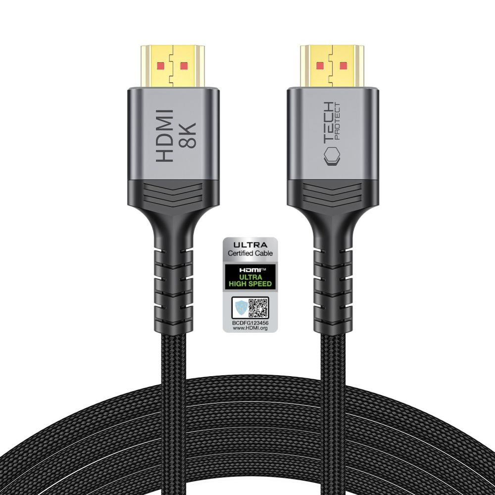 Tech-Protect Ultraboost 2 Videokabel, HDMI - HDMI, 8K, 3m, Schwarz