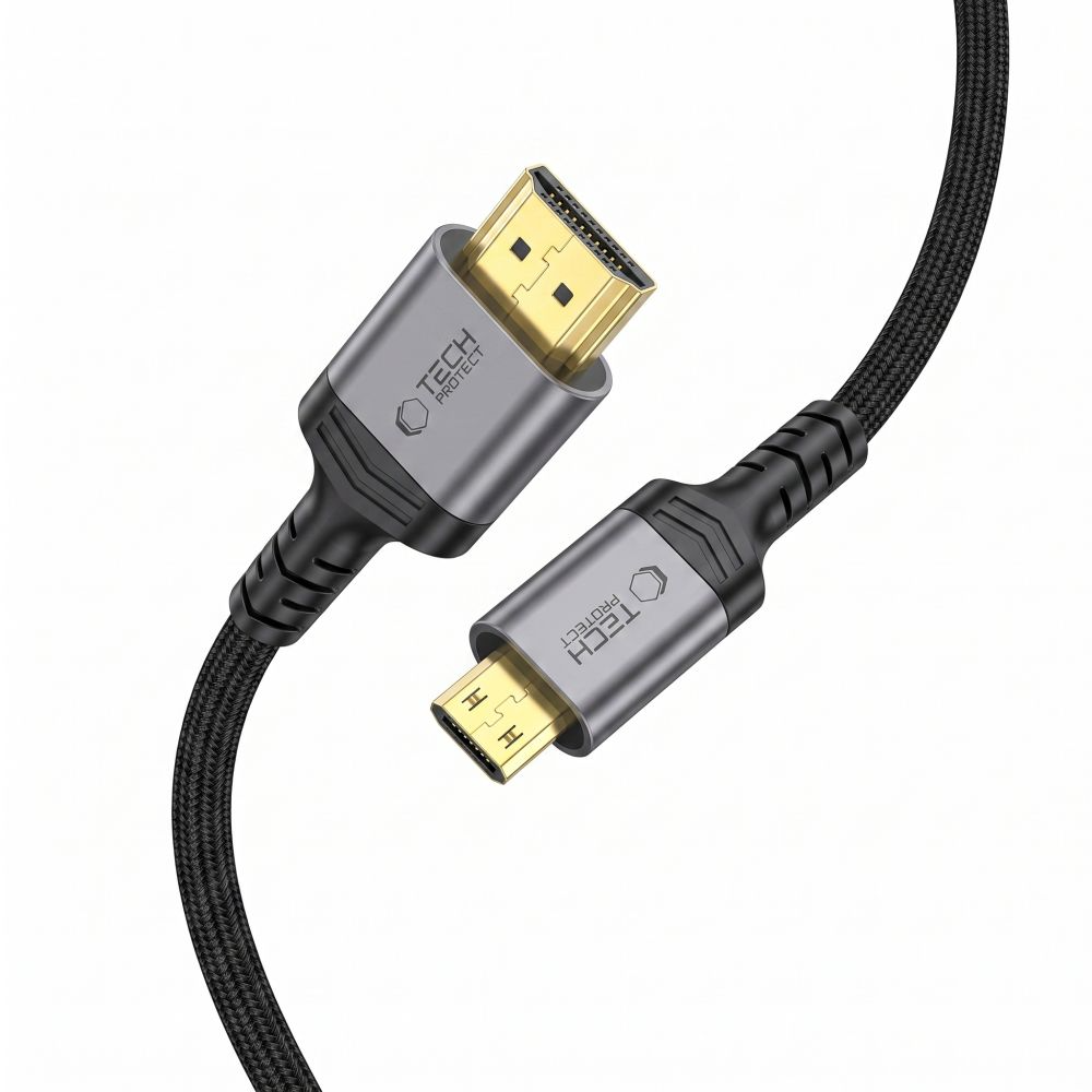 Tech-Protect Ultraboost 2 Videokabel, miniHDMI - HDMI, 8K, 2m, Schwarz