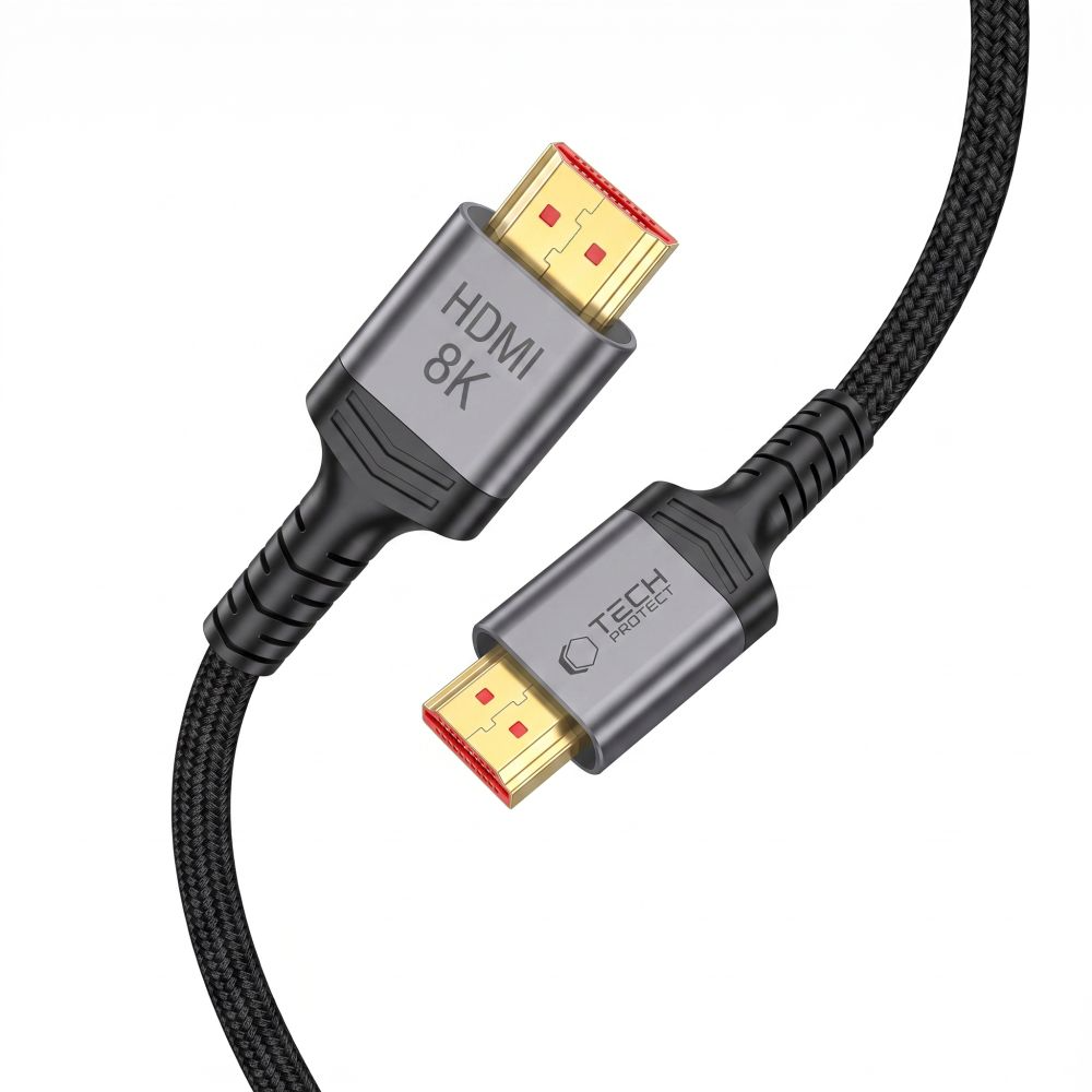 Tech-Protect Ultraboost 2 Video Cable, HDMI - HDMI, 8K, 1m, Black