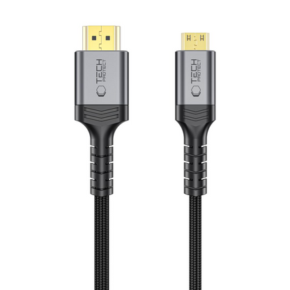 Tech-Protect Ultraboost 2 Videokabel, miniHDMI - HDMI, 8K, 2m, Schwarz