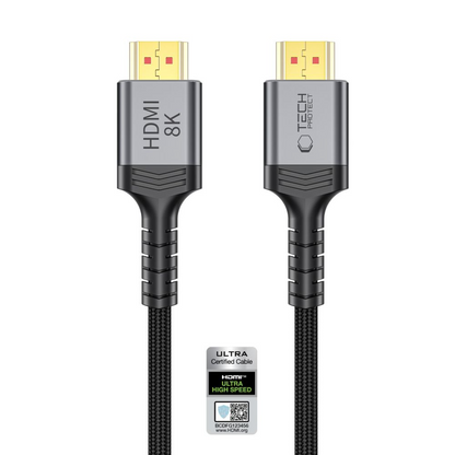Tech-Protect Ultraboost 2 Videokabel, HDMI - HDMI, 8K, 3m, Schwarz