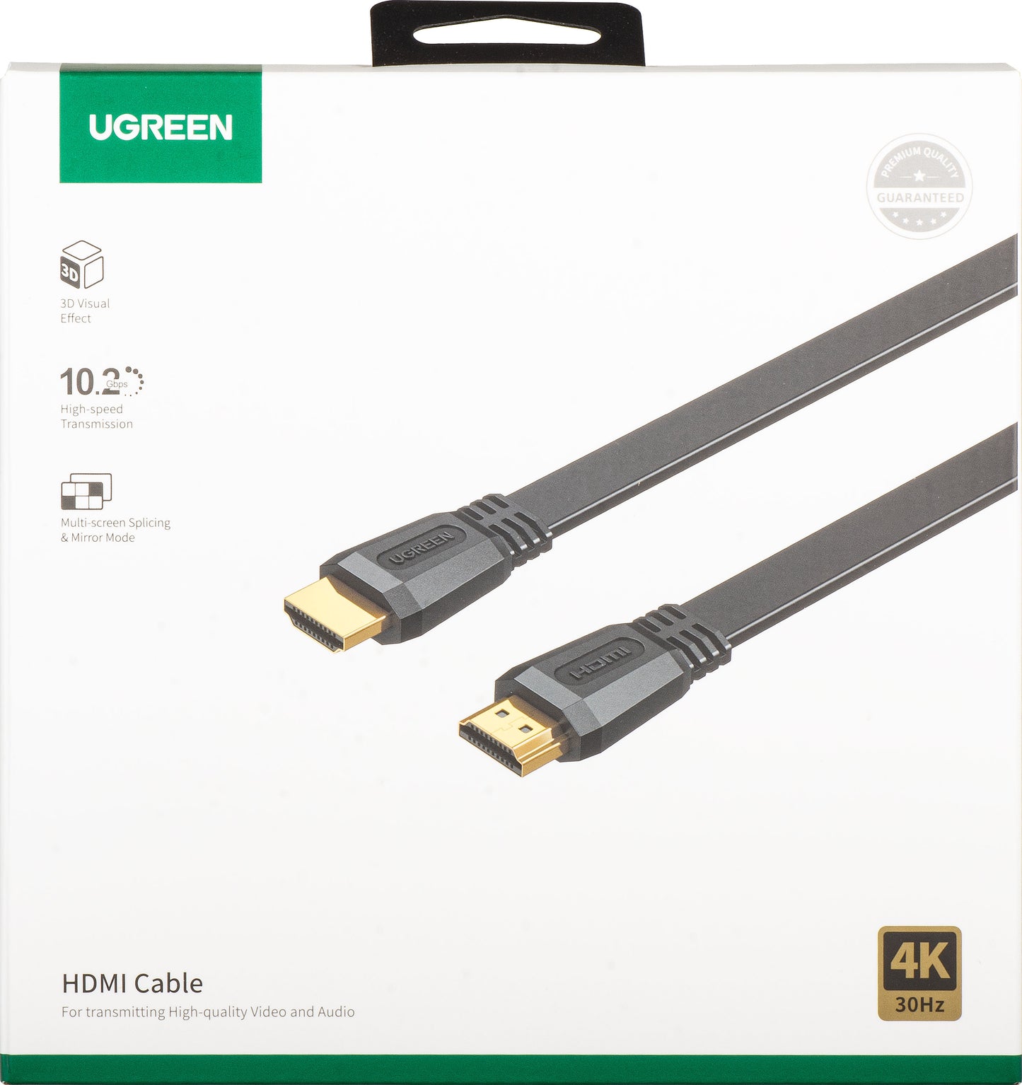 UGREEN ED015 Video Cable, HDMI - HDMI, 4K, 5m, Black