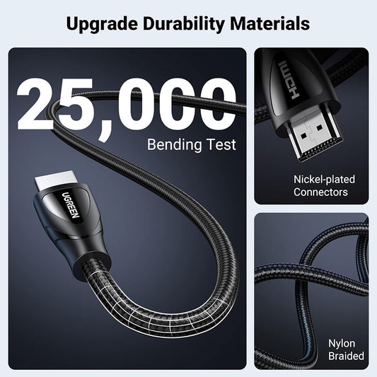 Video-Kabel Ugreen HD140 (80405), HDMI - HDMI, 5m, Schwarz