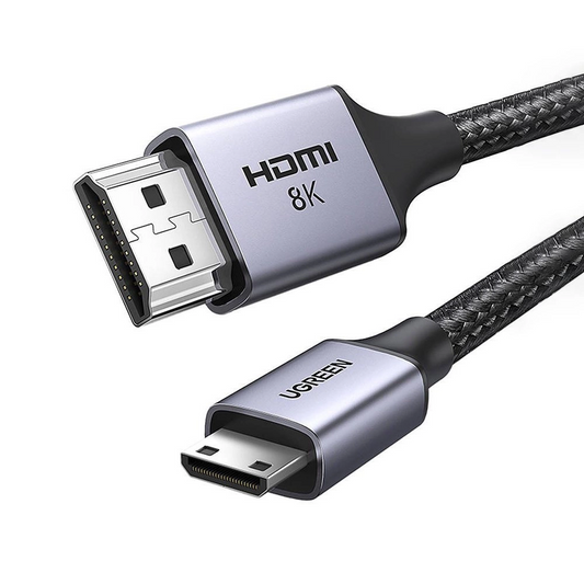 UGREEN HD163 Video Cable, miniHDMI - HDMI, 8K, 2m, Gray