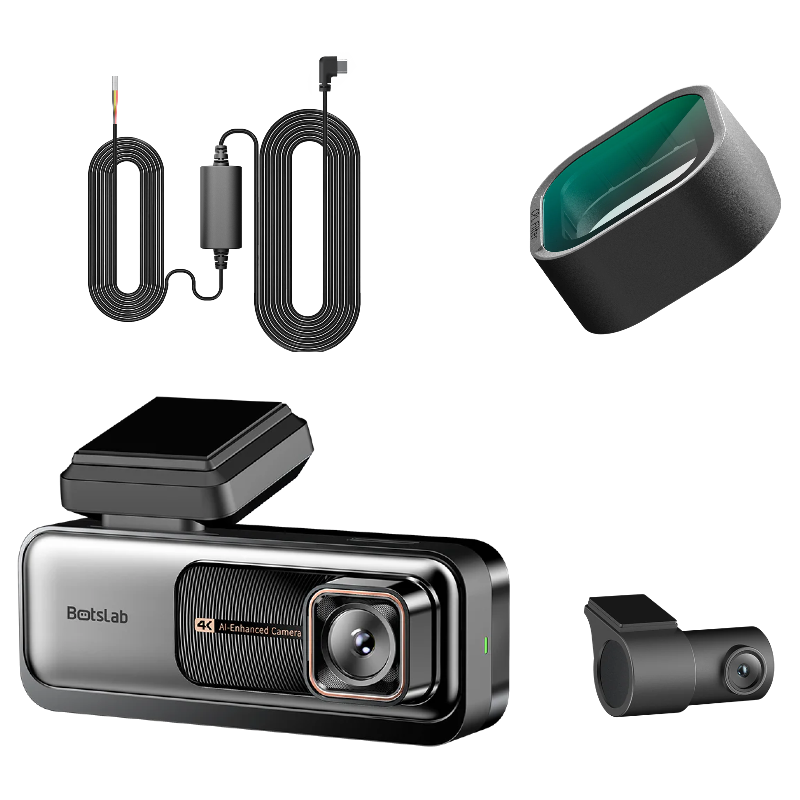 Front- und Rückfahrkamera Botslab G980H Pro, 4K, Wi-Fi, GPS, 2,45-Zoll-Display