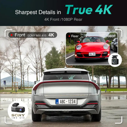 Botslab G980H Auto-Front-Rückfahrkamera Botslab G980H, 4K, Wi-Fi, GPS, 2,45-Zoll-Display 