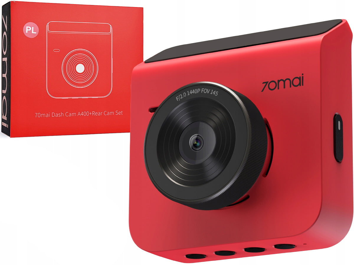 Autokamera 70mai Dashcam A400, 2K, WLAN, 2-Zoll-Display, Rot