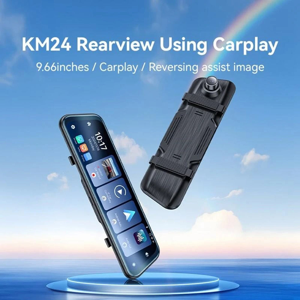 Yesido KM24 Auto-Kamera mit Carplay / Android Auto, 4K, 9.66 Zoll Display