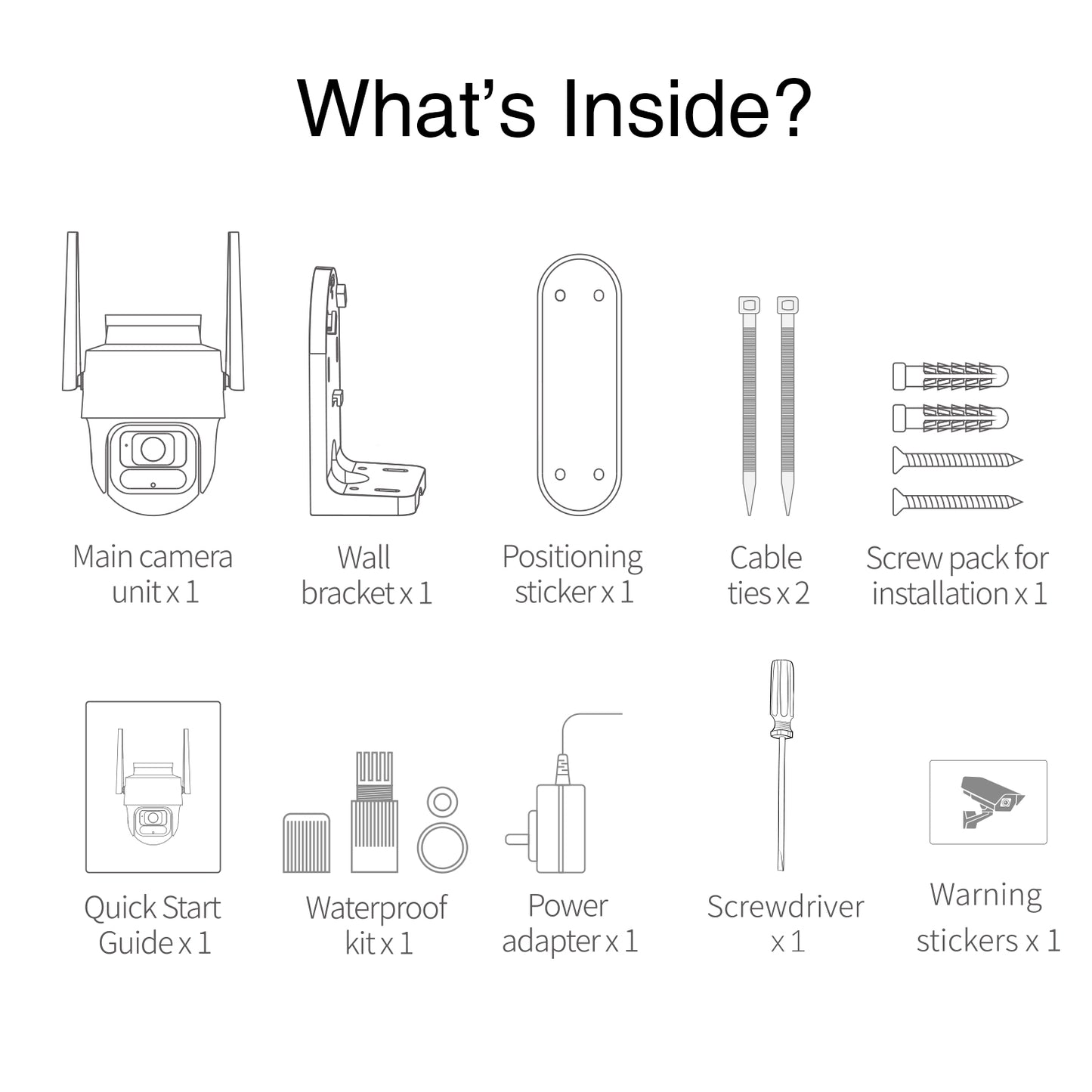 Botslab W311 Überwachungskamera, WLAN, 2K, IP66, Outdoor