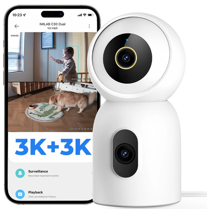 iMILAB C30 Dual Überwachungskamera, WLAN, 3K, Innenbereich CMSXJ111A