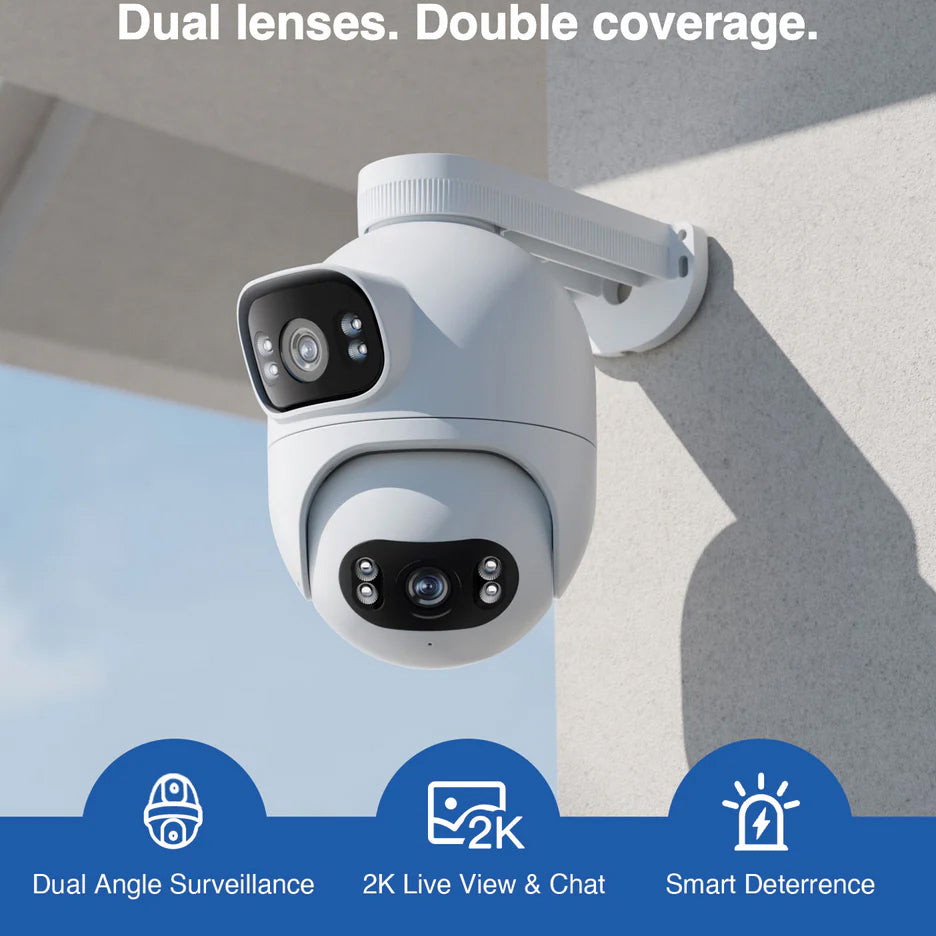 iMILAB EC6 Dual Surveillance Camera, Wi-Fi, 2K, IP66, Outdoor CMSXJ68A