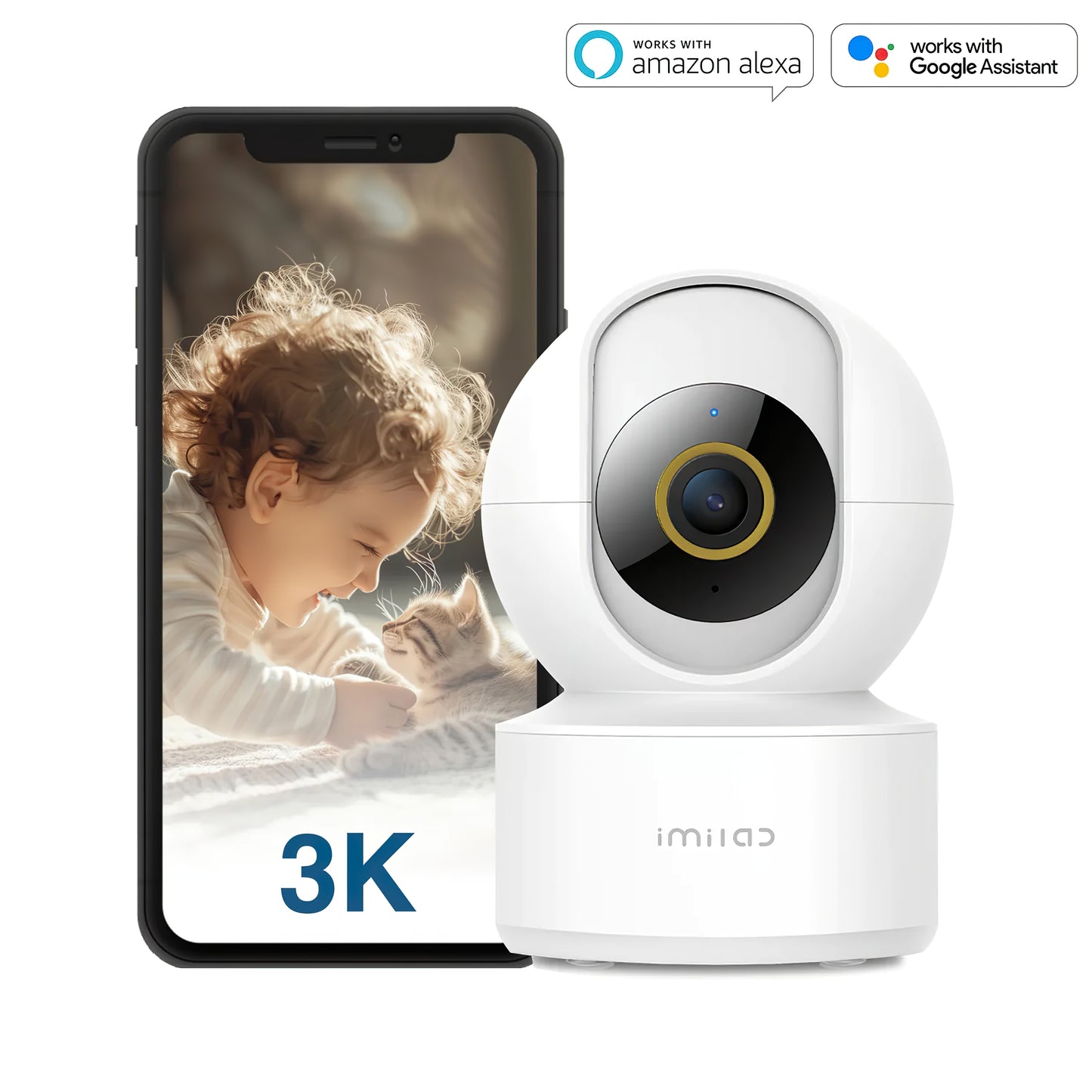 Überwachungskamera iMILAB C22, Wi-Fi, 3K, Innenraum CMSXJ60A