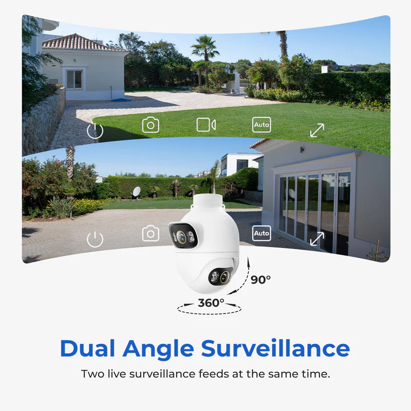Überwachungskamera iMILAB EC6 Dual, Wi-Fi, 3K, IP66, Außenbereich CMSXJ68A