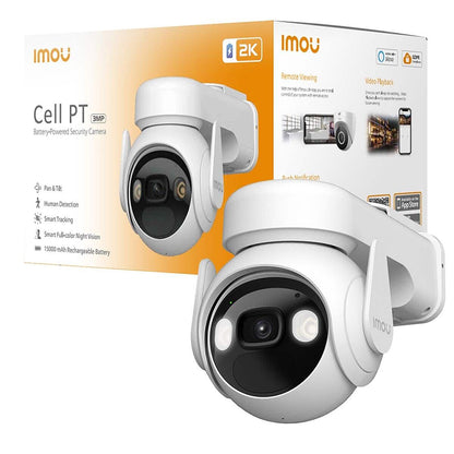 Überwachungskamera Imou Cell PT, Wi-Fi, 2K, IP66, Außenbereich, Weiß IPC-K9EP-3T0WE
