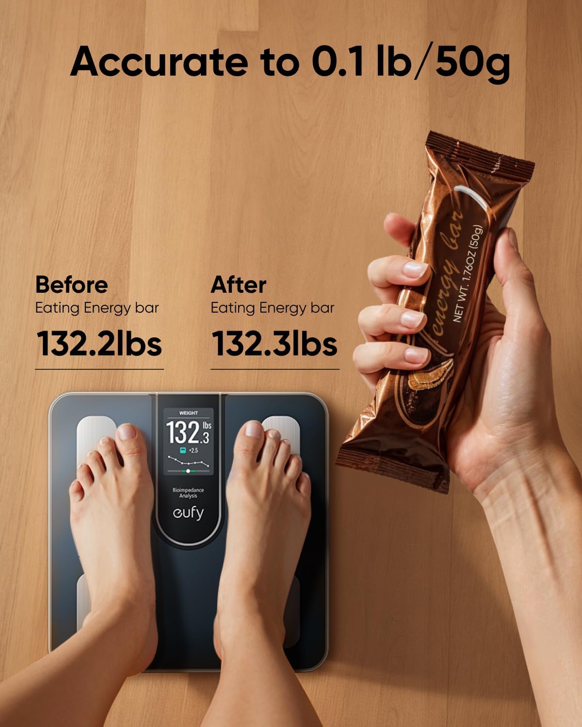 Digitalwaage Eufy Smart Scale C20, Schwarz T9130011