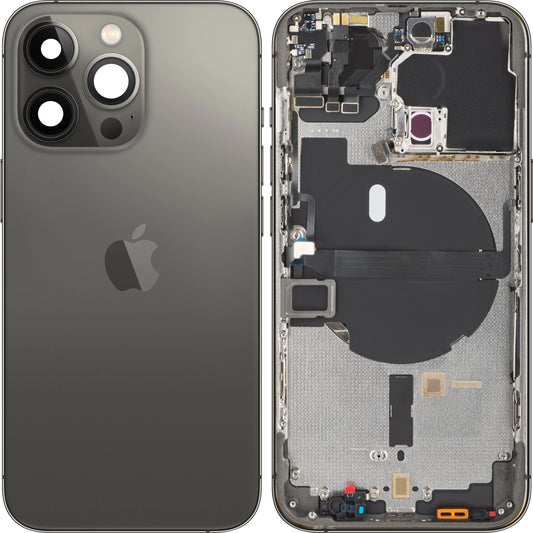 Apple iPhone 13 Pro Akkudeckel, mit Mittelgehäuse, Schwarz, Swap (Grade B)