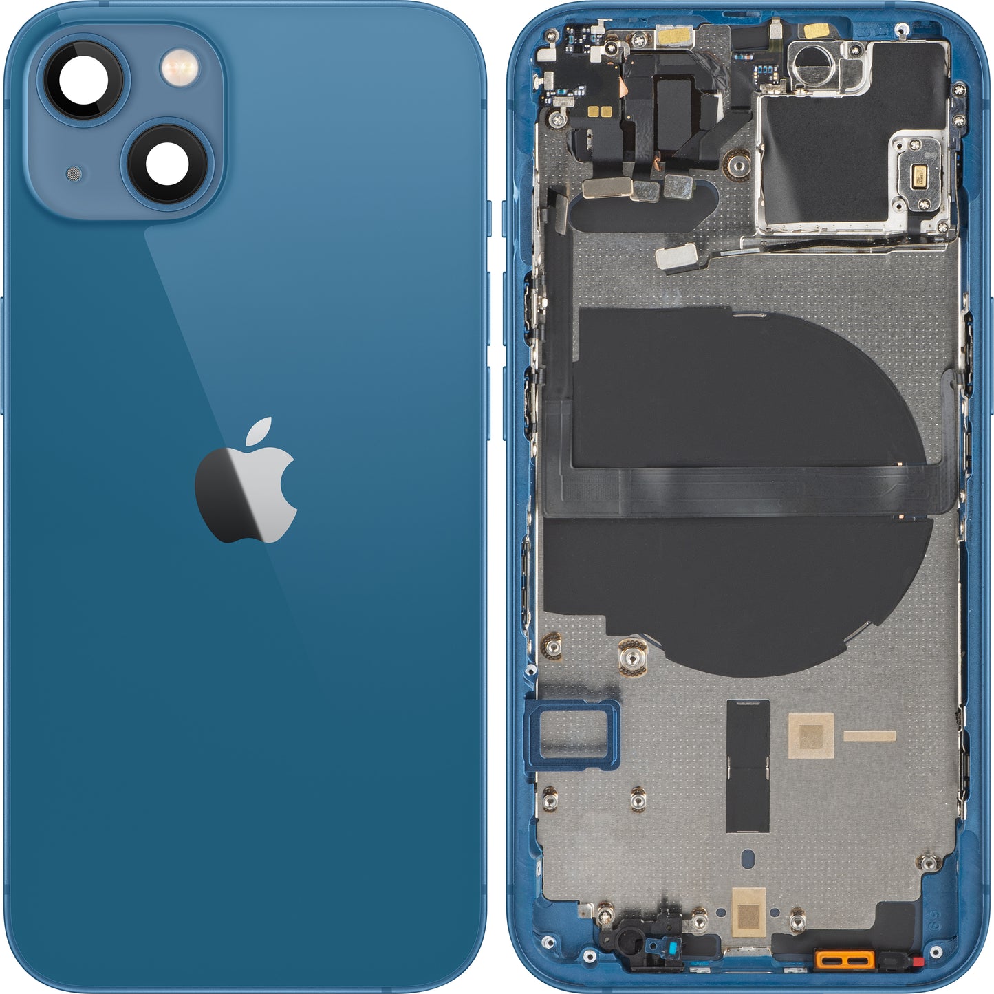 Apple iPhone 13 Akkudeckel, mit Mittelgehäuse, Blau, Swap