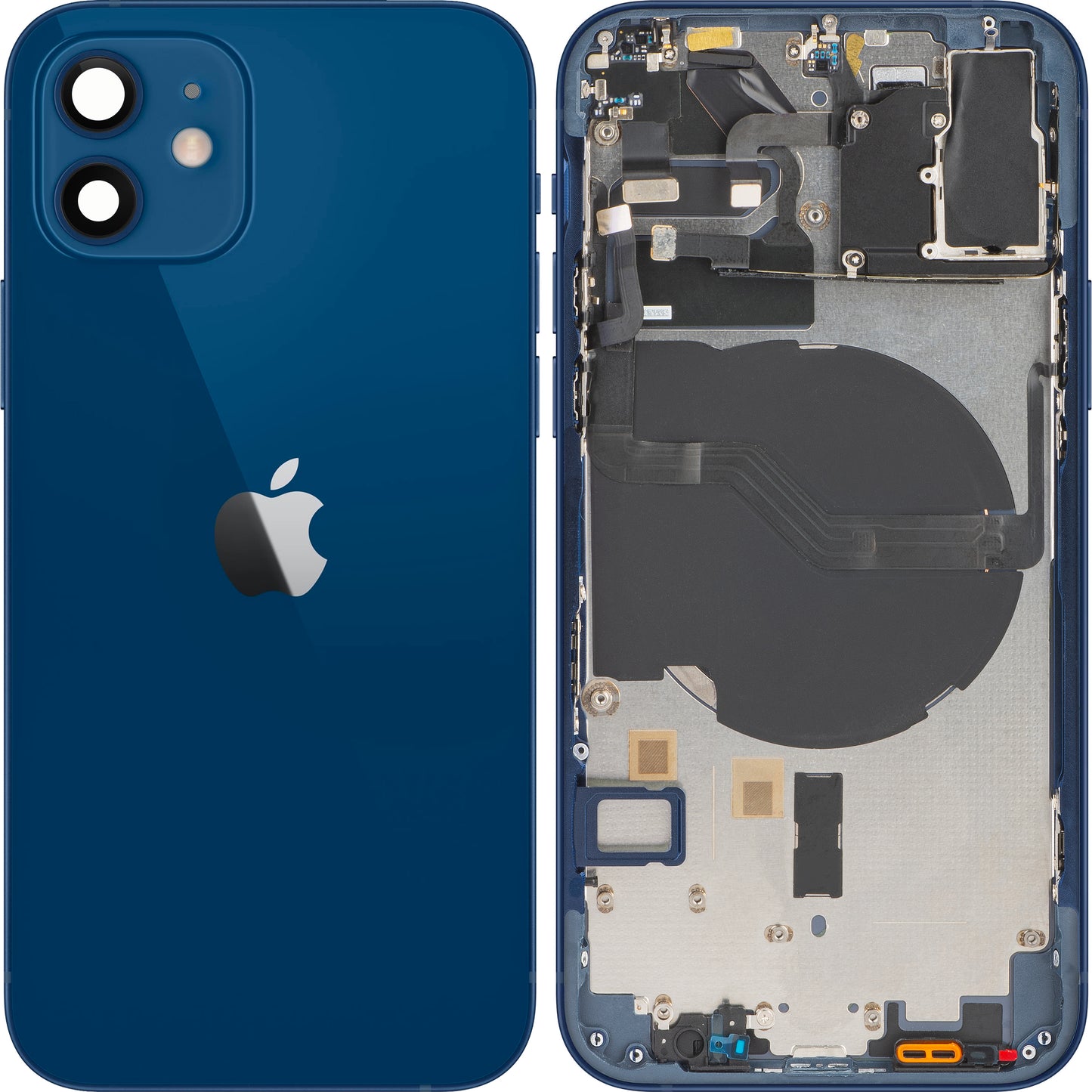 Apple iPhone 12 Akkudeckel, mit Mittelgehäuse, Blau, Swap