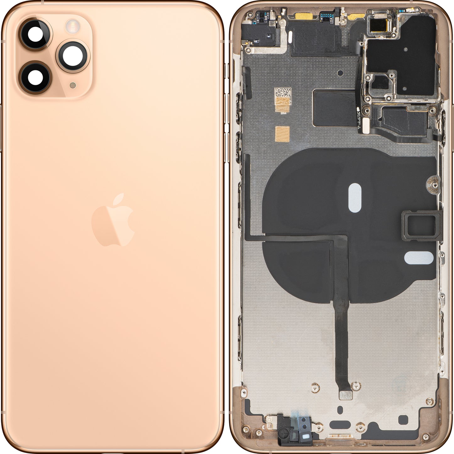 Apple iPhone 11 Pro Max Akkudeckel, mit Mittelgehäuse, Gold, Swap