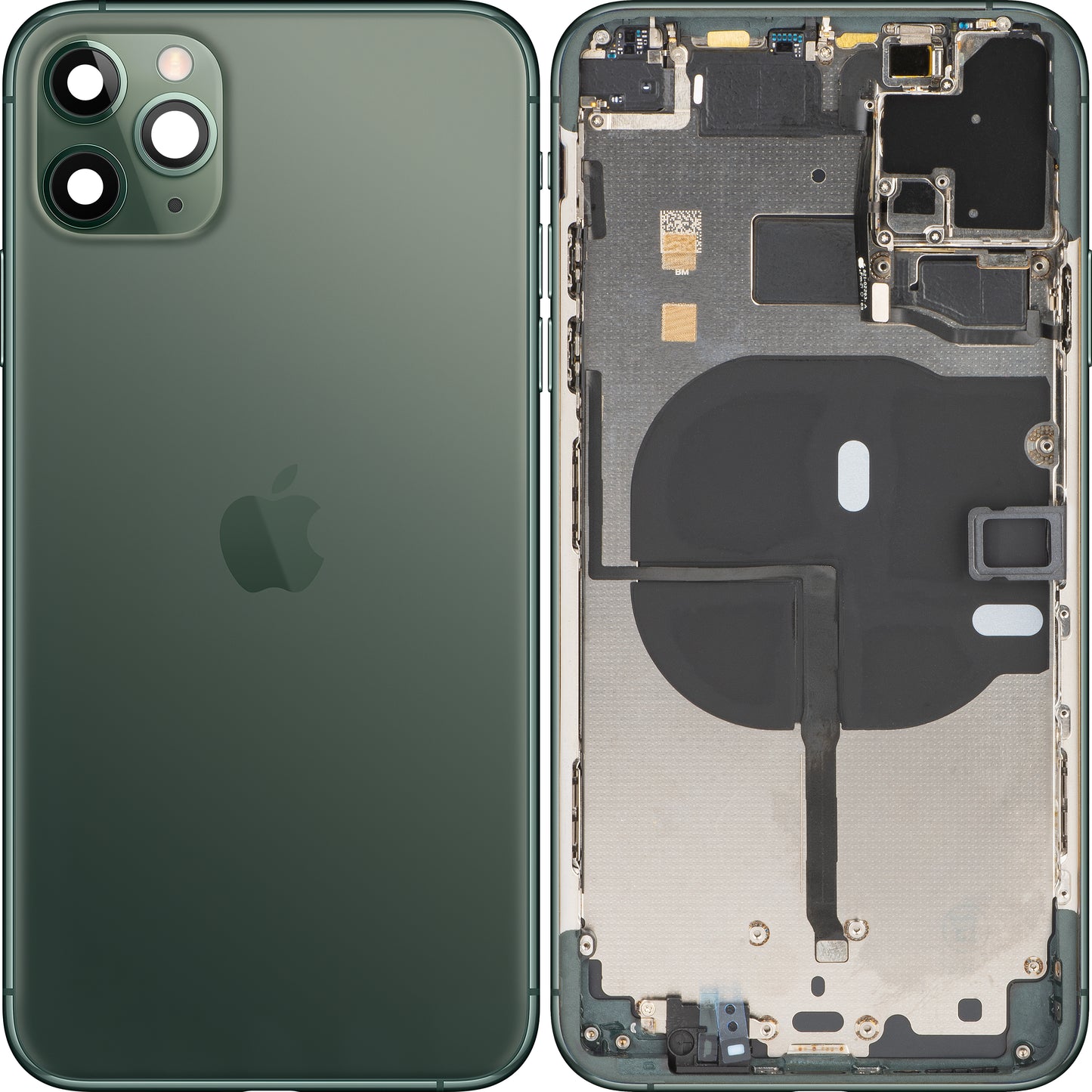 Apple iPhone 11 Pro Max Akkudeckel, mit Mittelgehäuse, Grün (Midnight Green), Swap