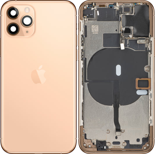 Apple iPhone 11 Pro Akkudeckel, mit mittlerem Gehäuse, Gold (Mattgold), Swap