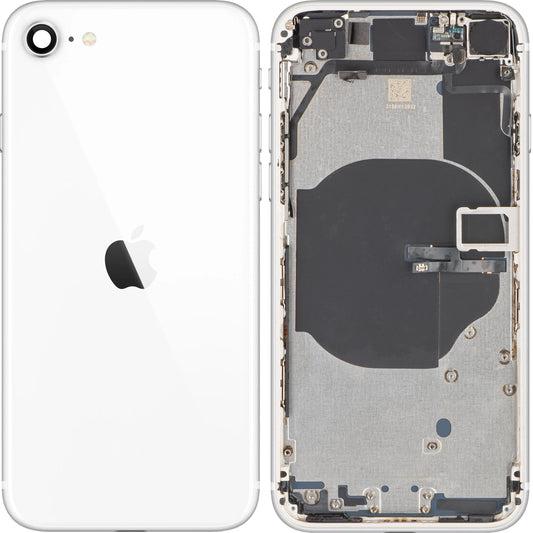 Apple iPhone SE (2022) Akkudeckel, mit Mittelgehäuse, Weiß (Starlight), Swap